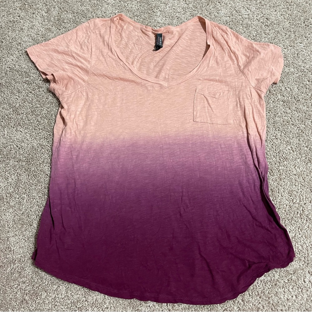 BOGO FREE - Torrid Deep V Ombré Tshirt